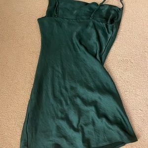 Satan Green Slip Dress